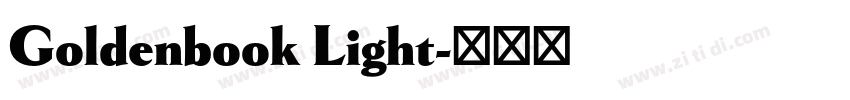 Goldenbook Light字体转换